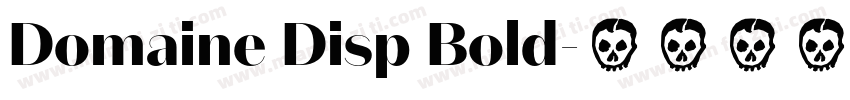 Domaine Disp Bold字体转换